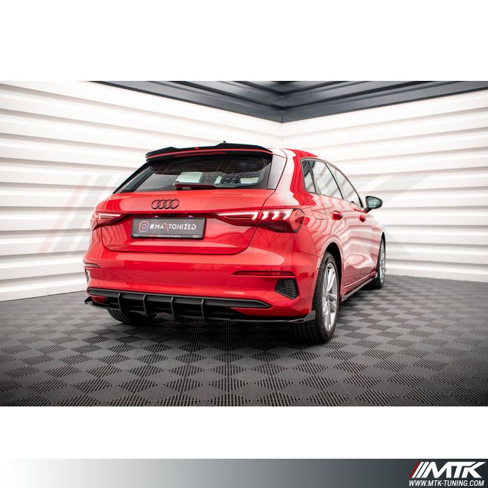 Diffuseur Maxton Street Pro + Flaps Audi A3 8Y 2020 -2024